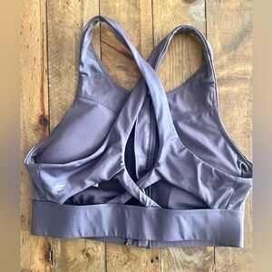 2/$15 Fabletics Front-Zip Sports Bra - Mauve US S